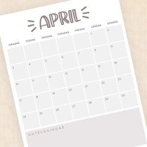 kalender 2028 att skriva ut