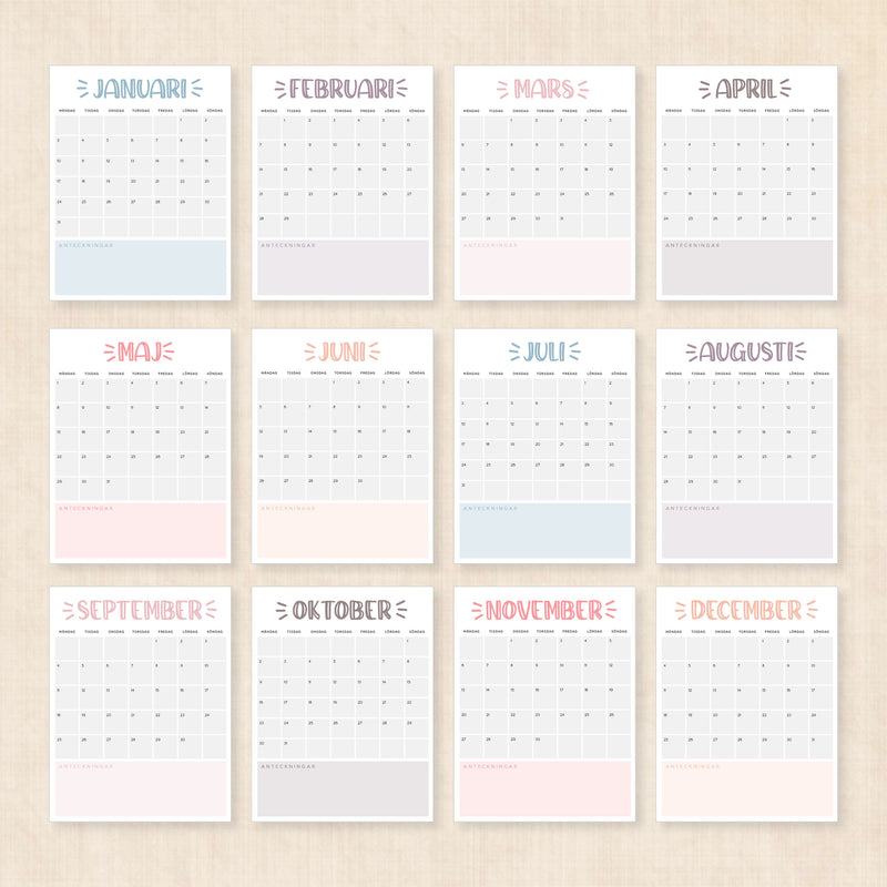 kalender 2028 att skriva ut