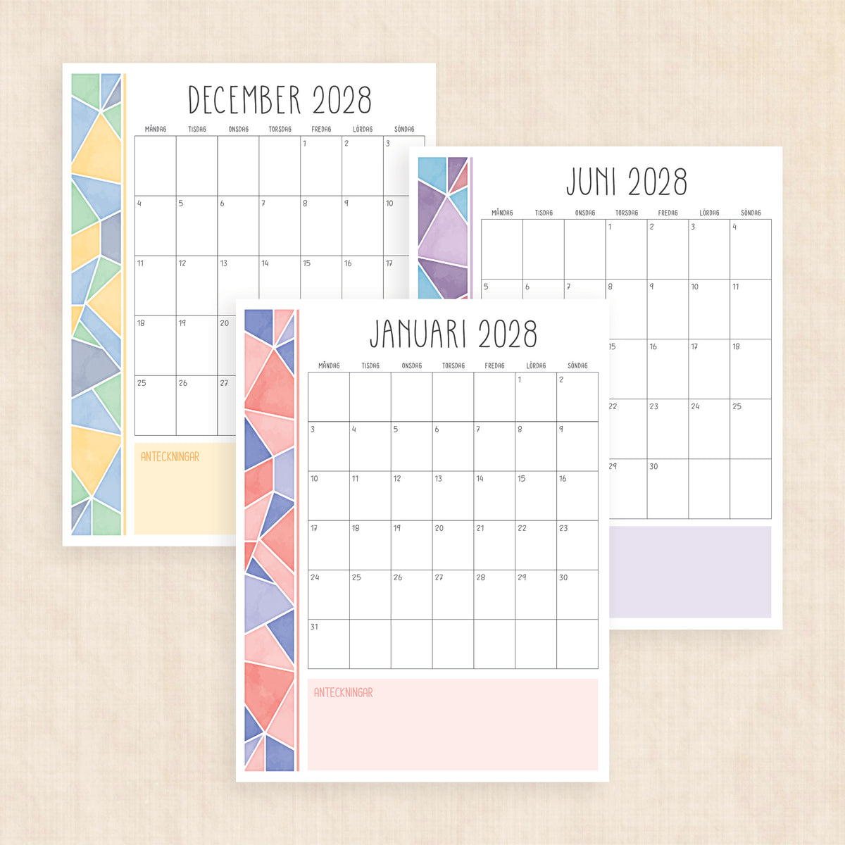 kalender 2028 att skriva ut