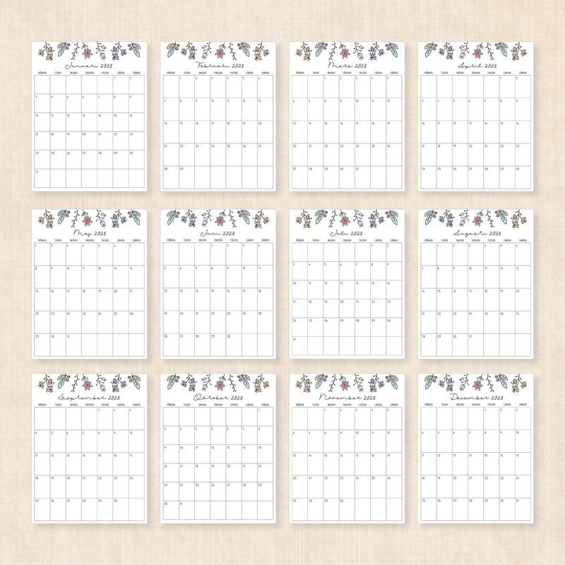kalender 2028 att skriva ut