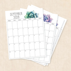kalender 2028 att skriva ut