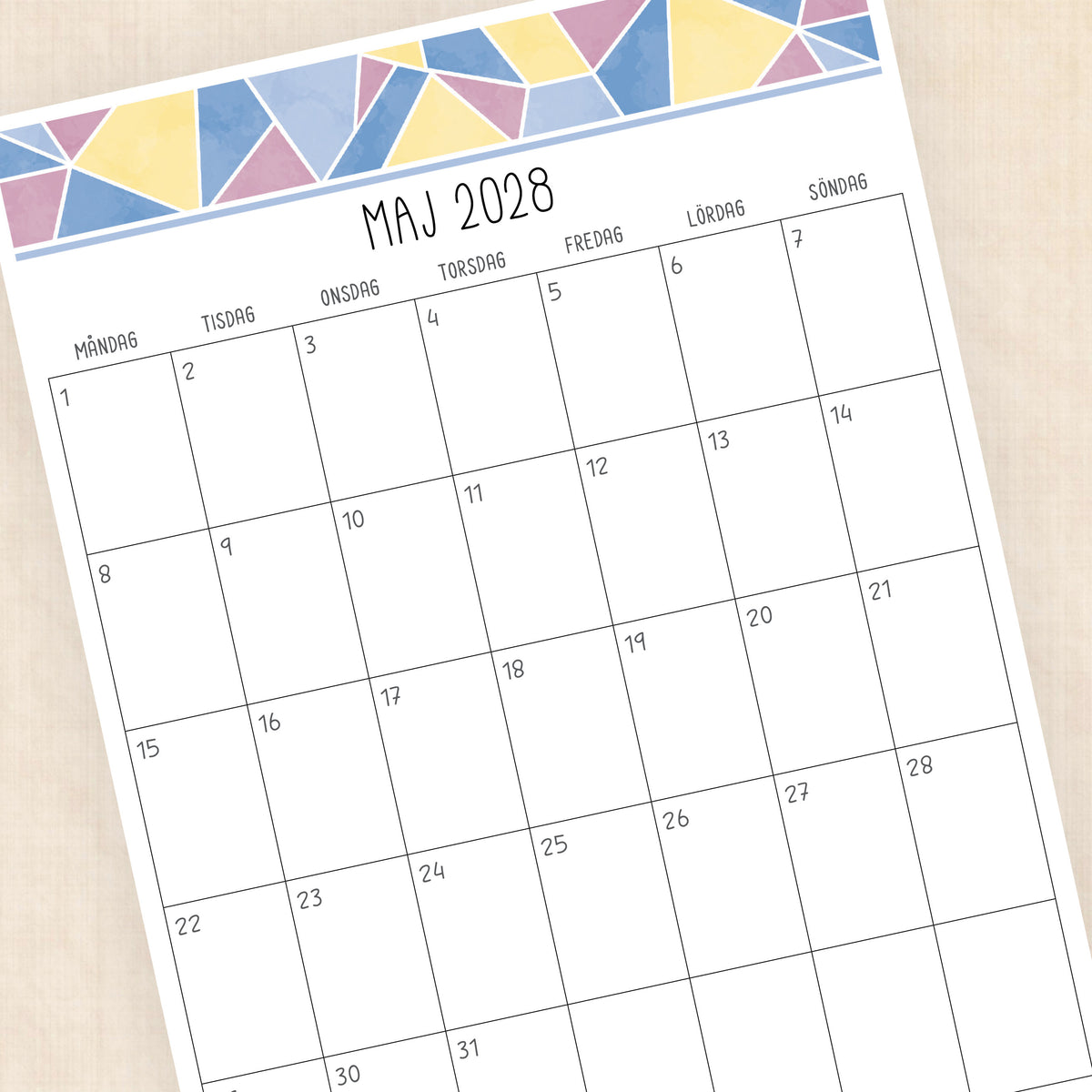 kalender 2028 att skriva ut