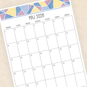 kalender 2028 att skriva ut