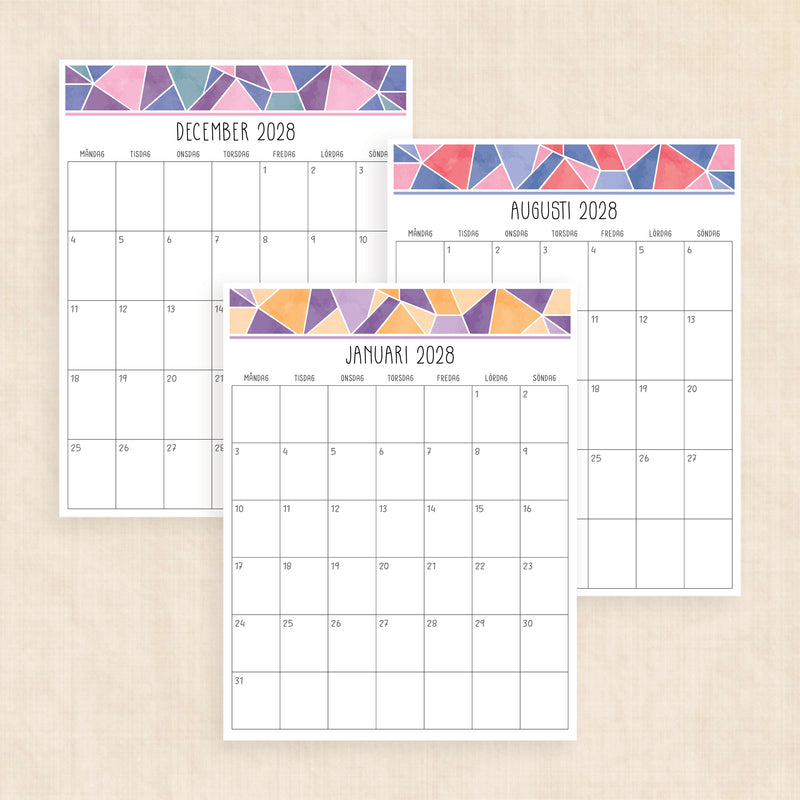 kalender 2028 att skriva ut