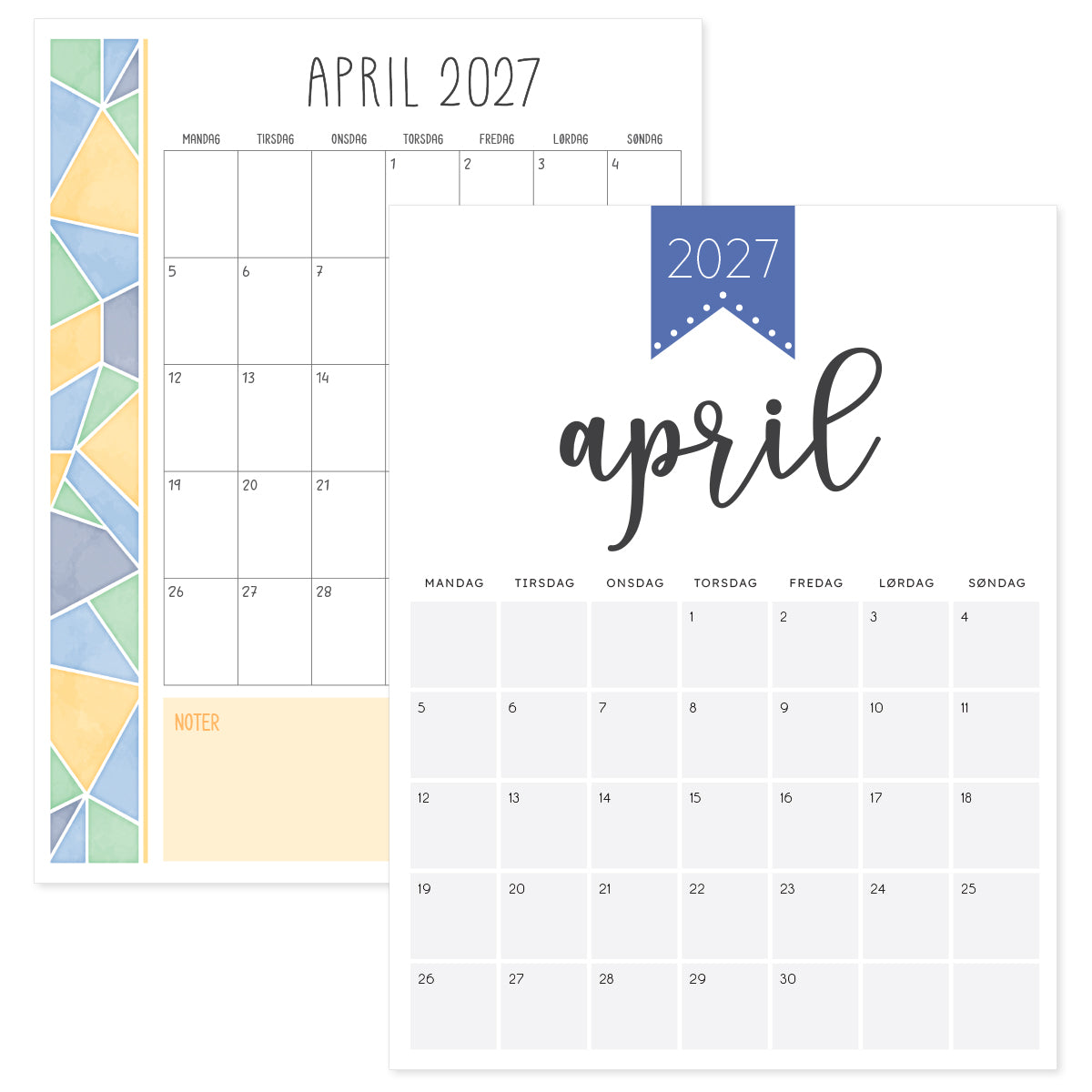 kalender april 2027