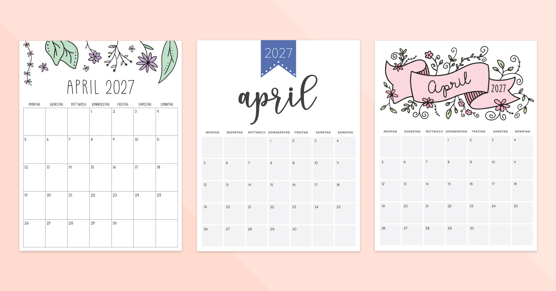 kalender april 2027 zum ausdrucken