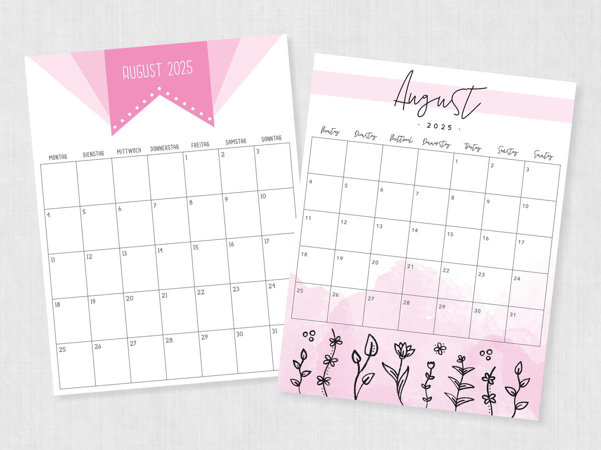 kalender august 2025