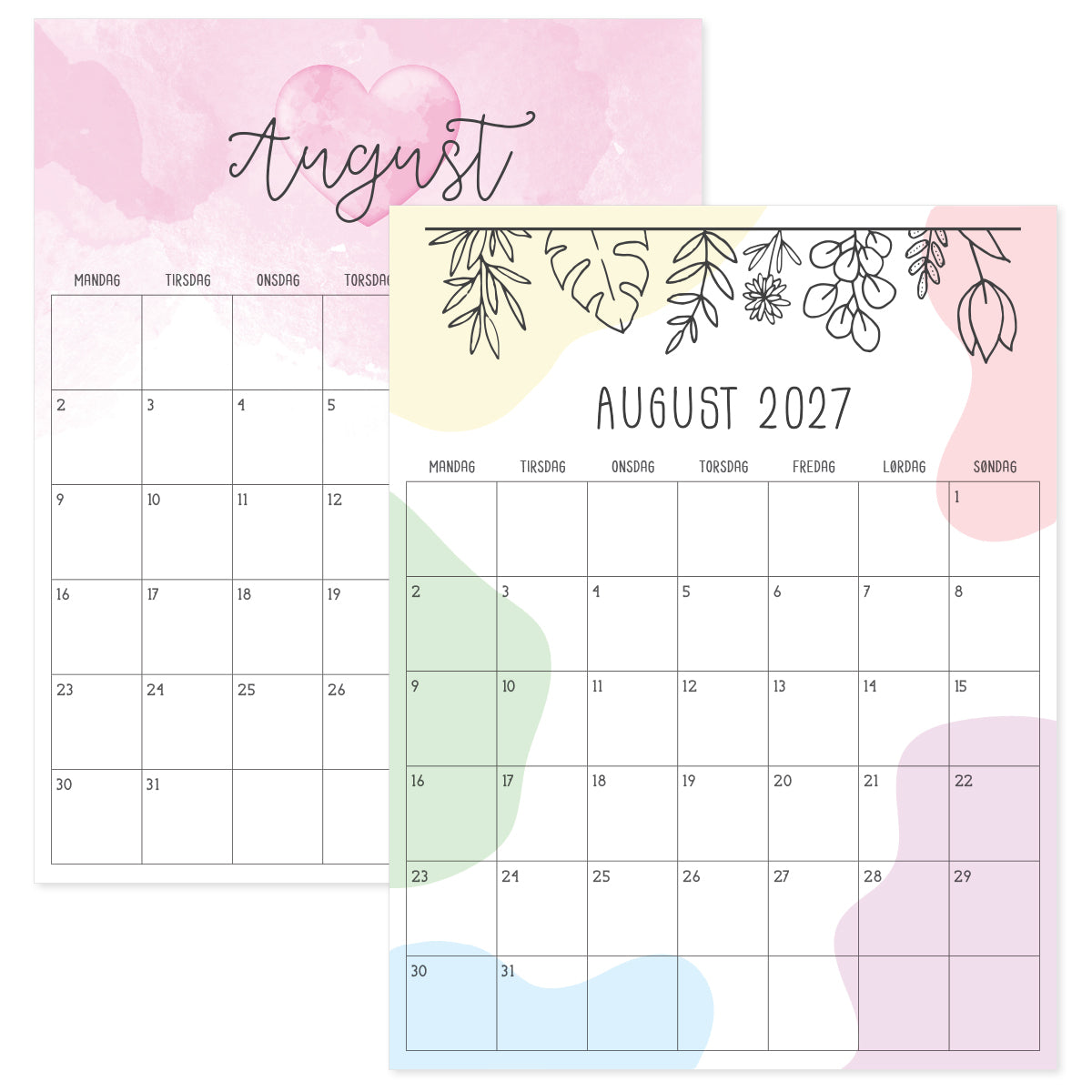 kalender august 2027