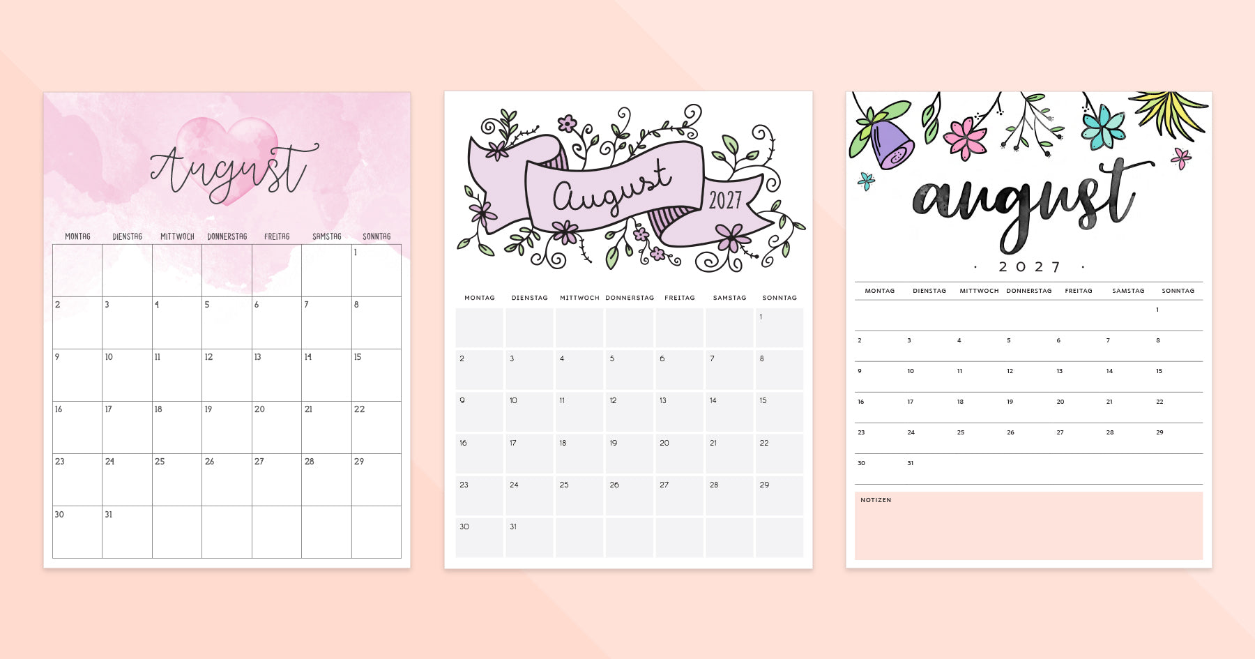 kalender august 2027 zum ausdrucken