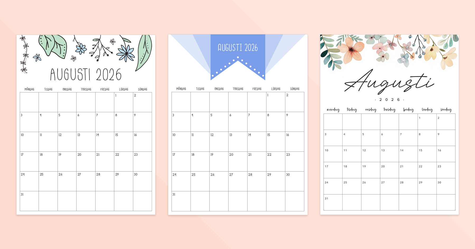 kalender augusti 2026