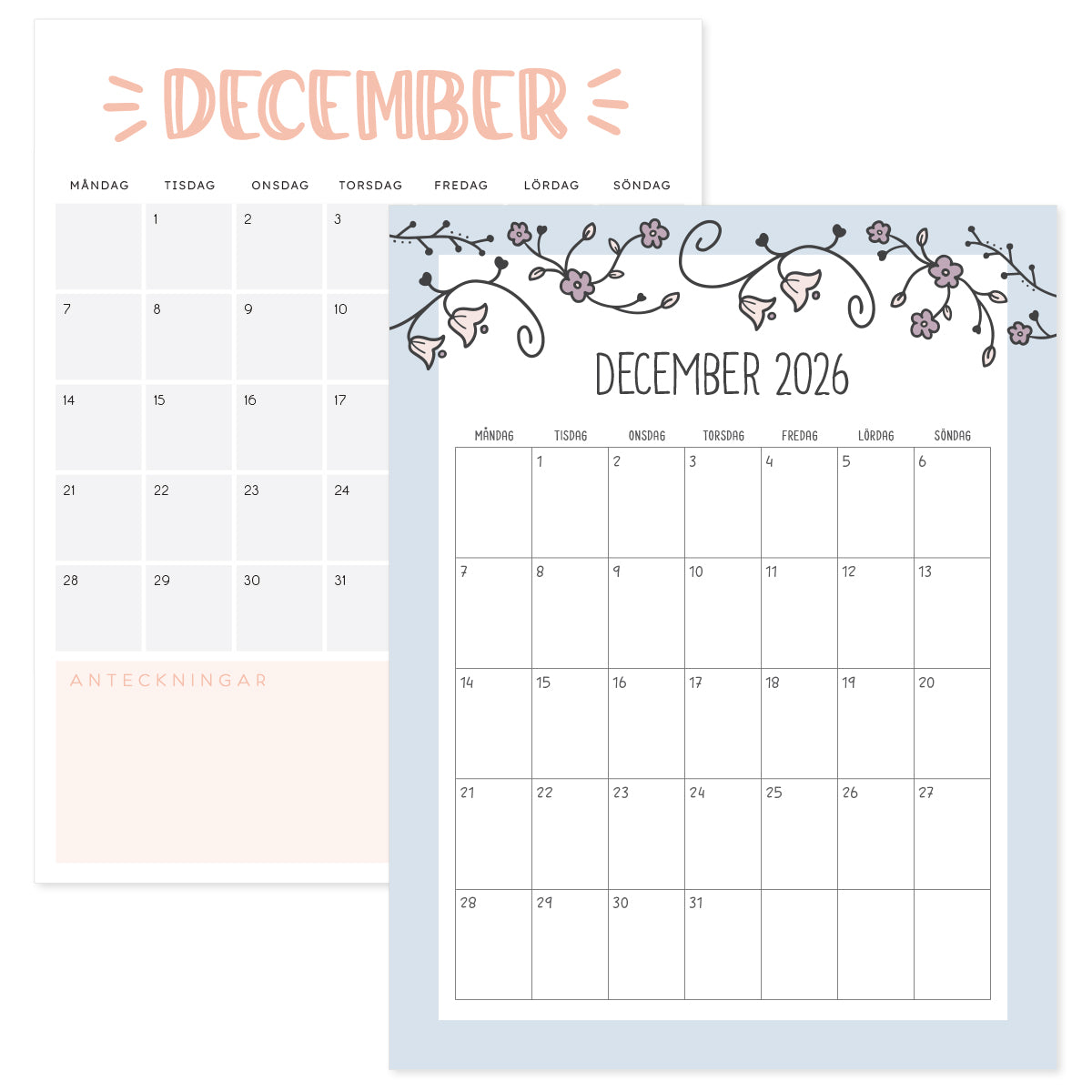 kalender december 2026