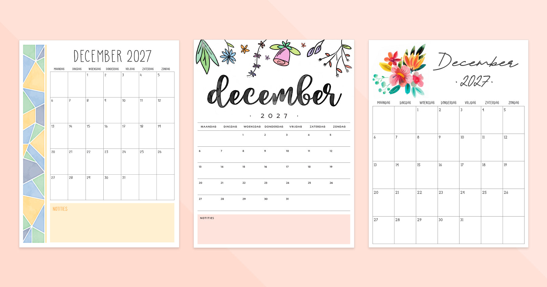 kalender december 2027 afdrukken