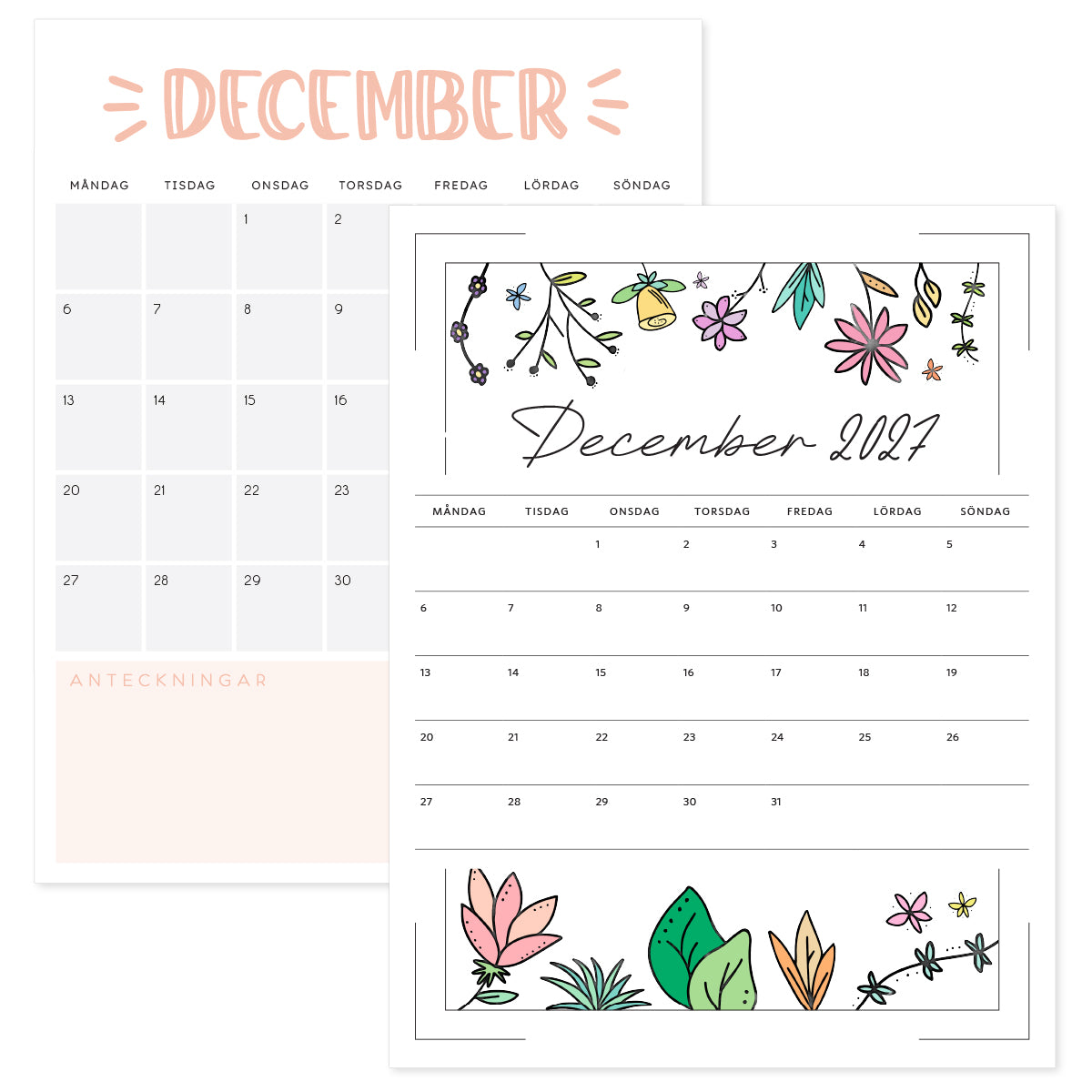 kalender december 2027