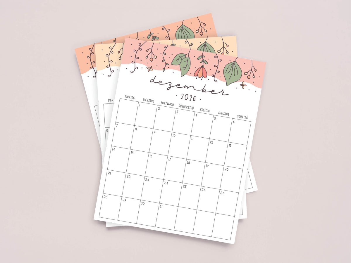 Kalender Dezember 2026