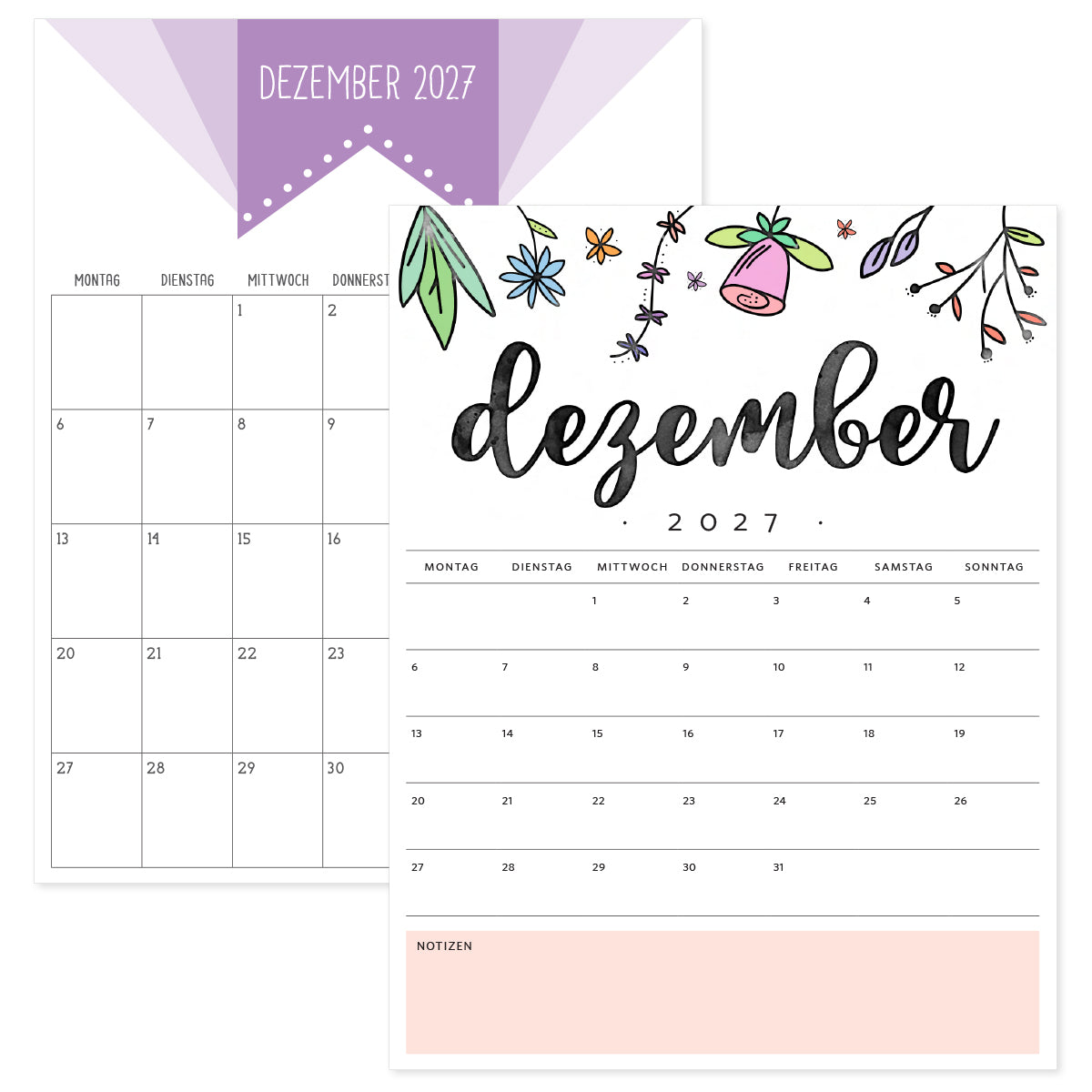 kalender dezember 2027