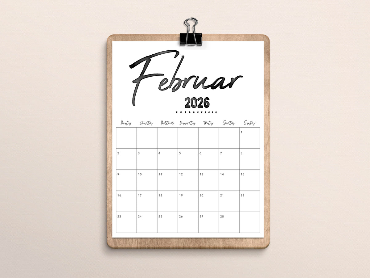 Kalender Februar 2026