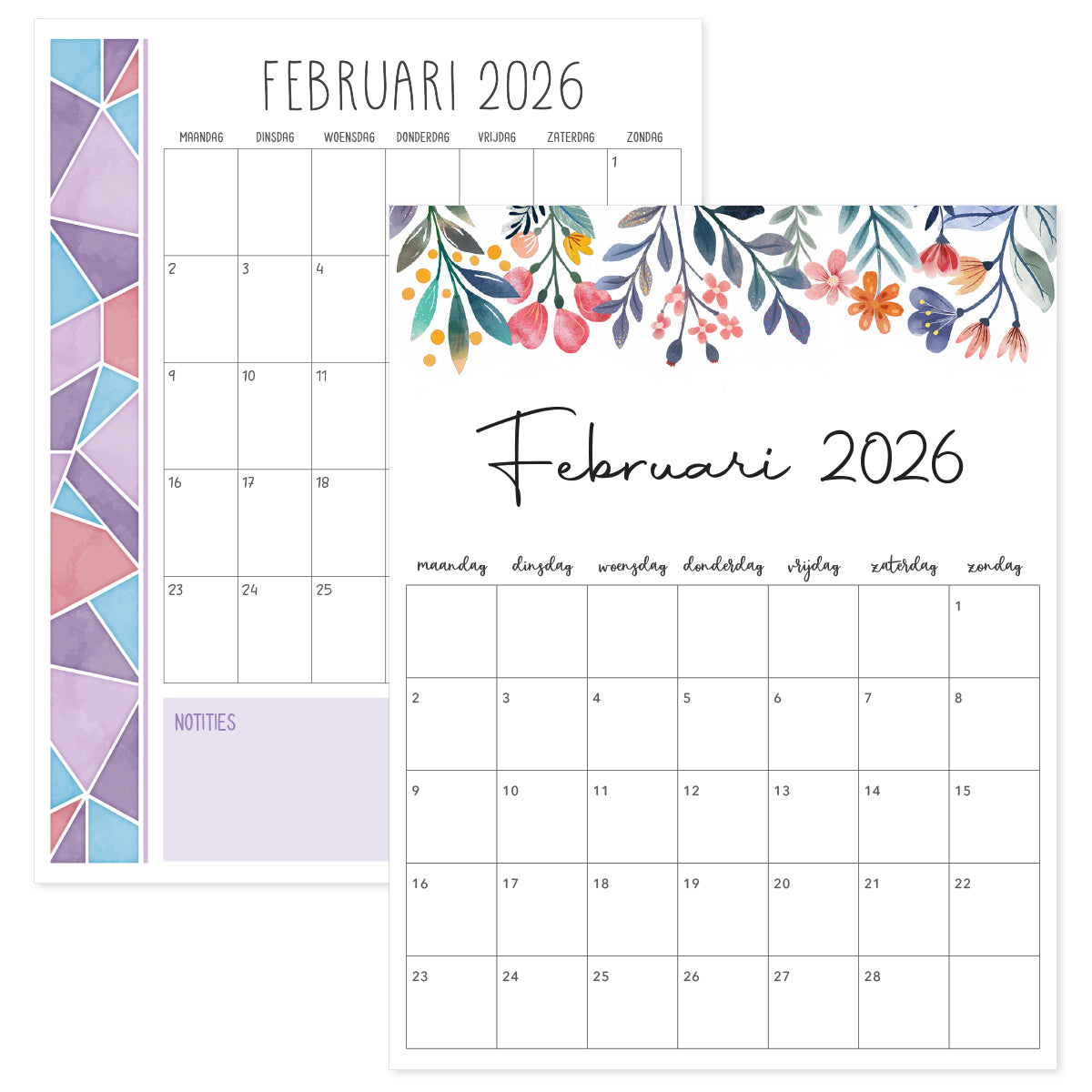 kalender februari 2026 nederlands