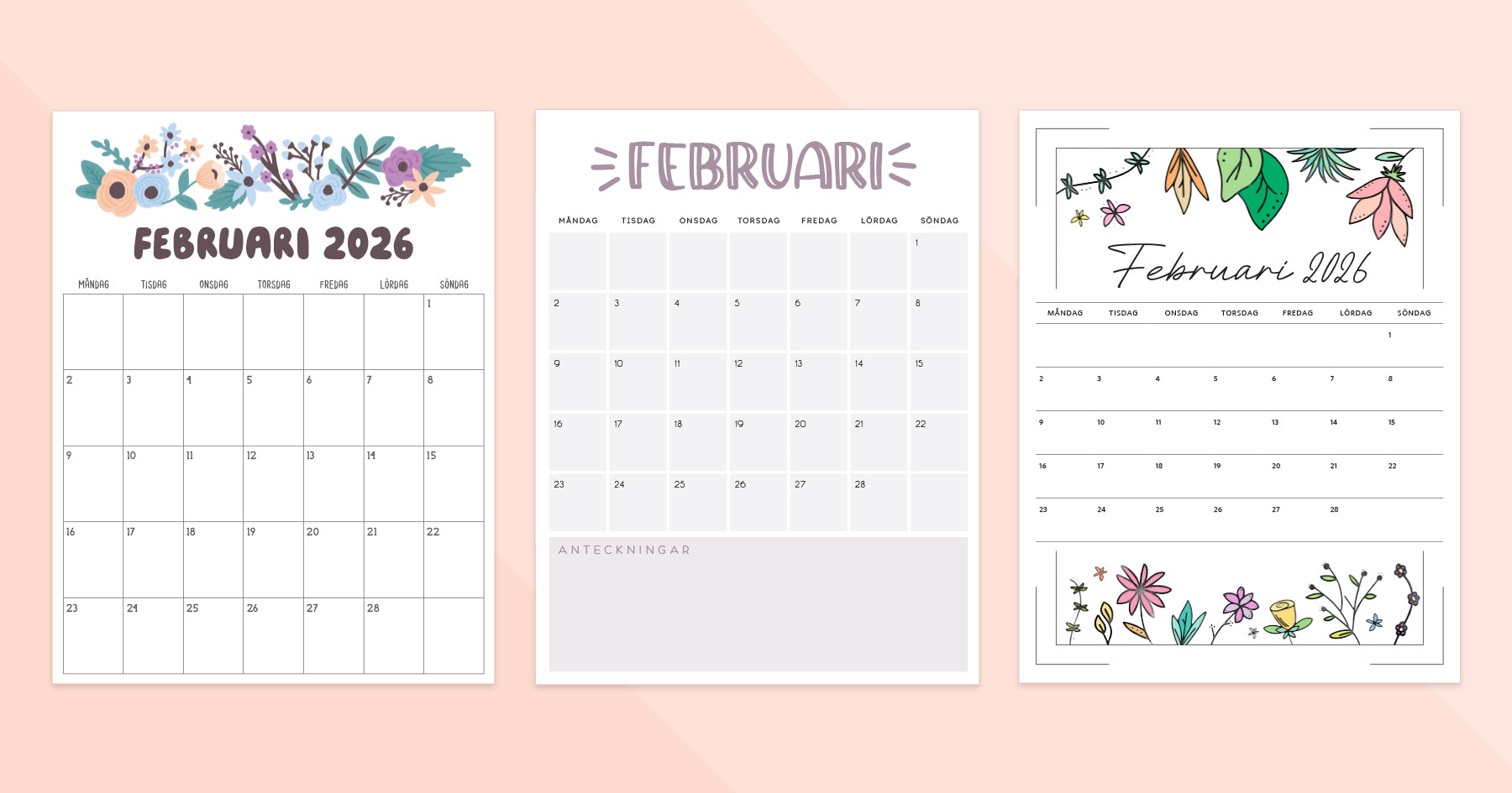 kalender februari 2026