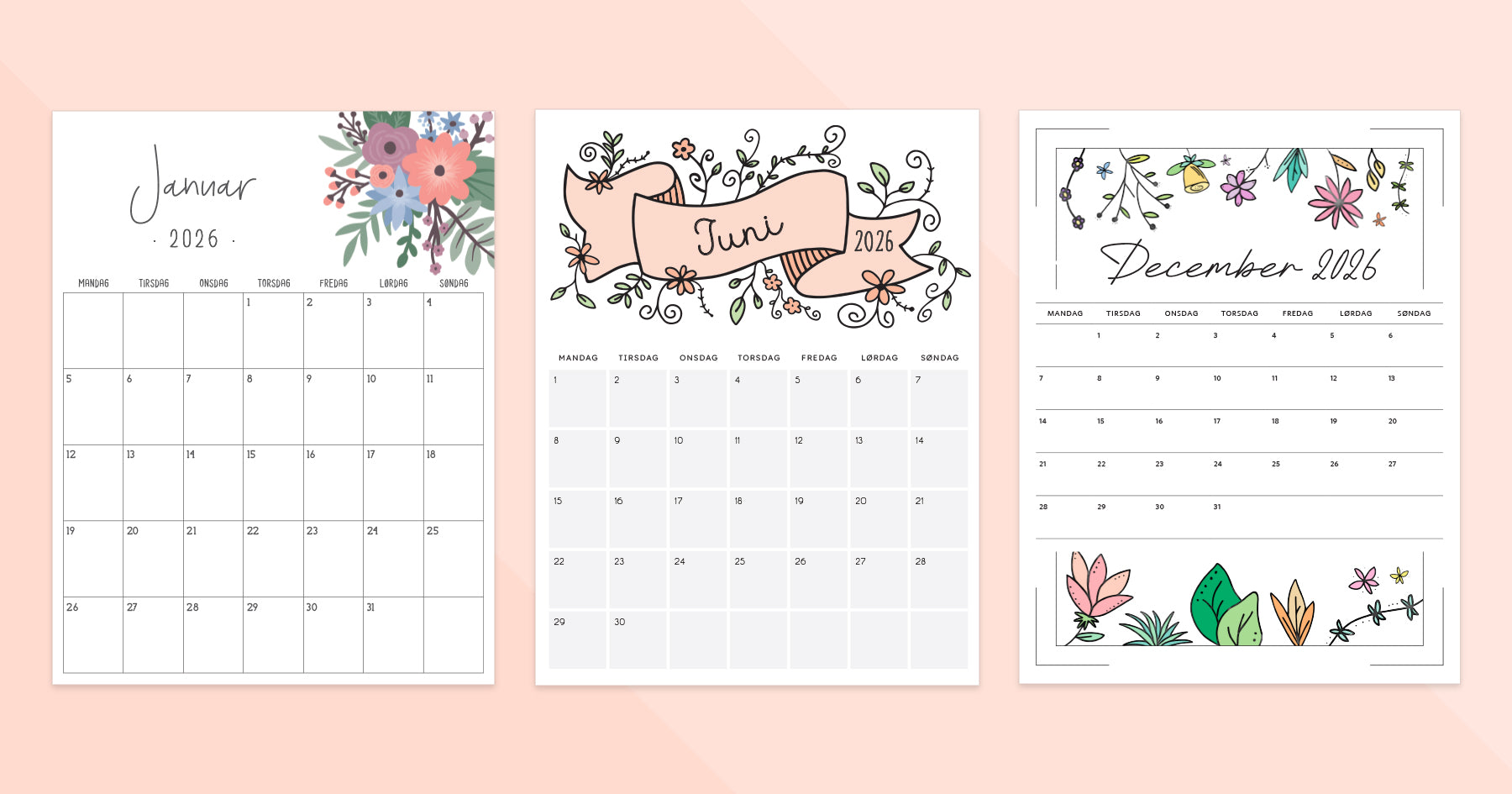 kalender dansk januar 2026