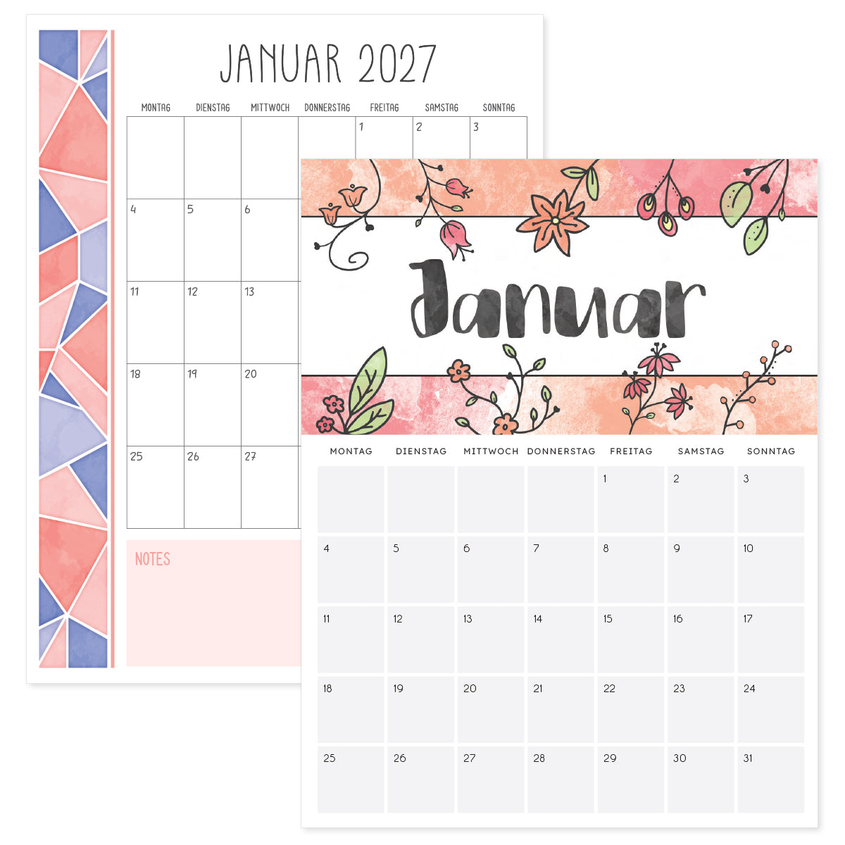 kalender januar 2027
