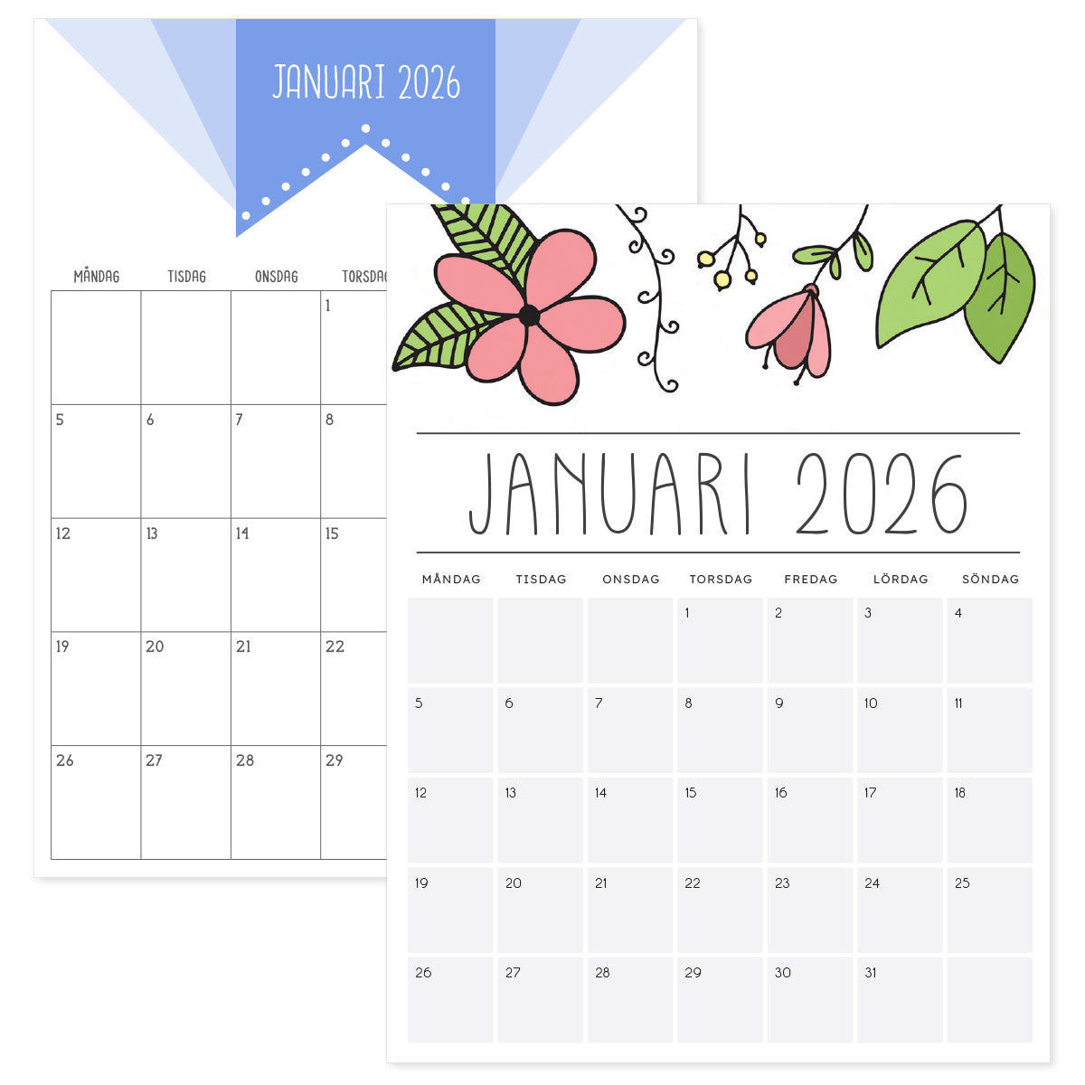 kalender januari 2026