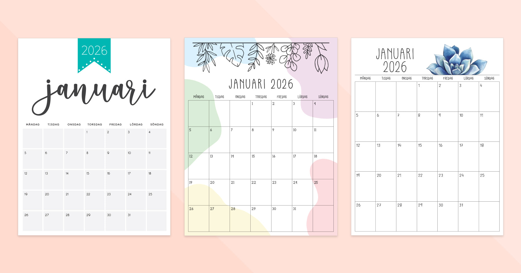 kalender januari 2026
