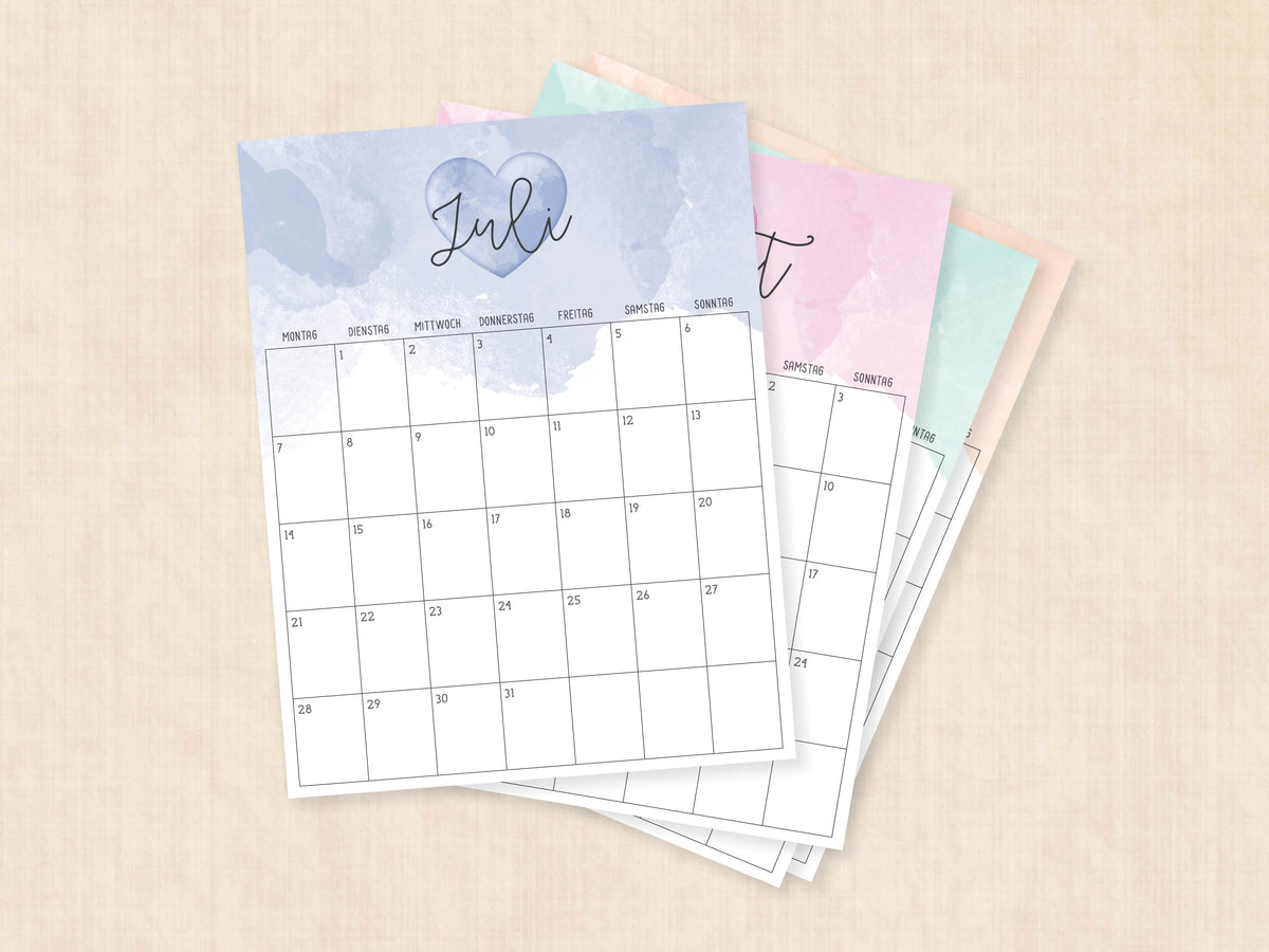 Kalender Juli 2025