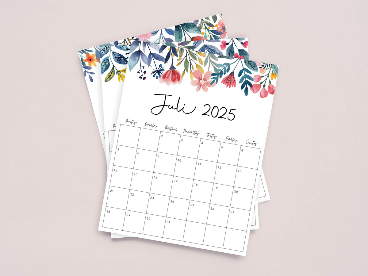 kalender juli 2025