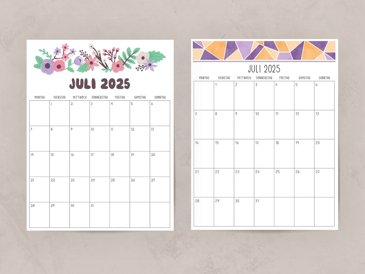 kalender juli 2025