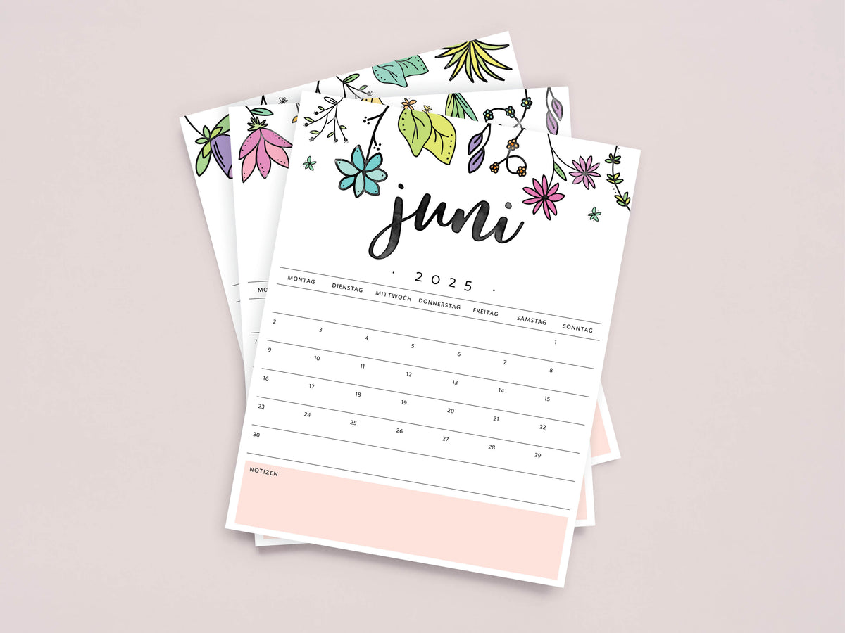 Kalender Juni 2025