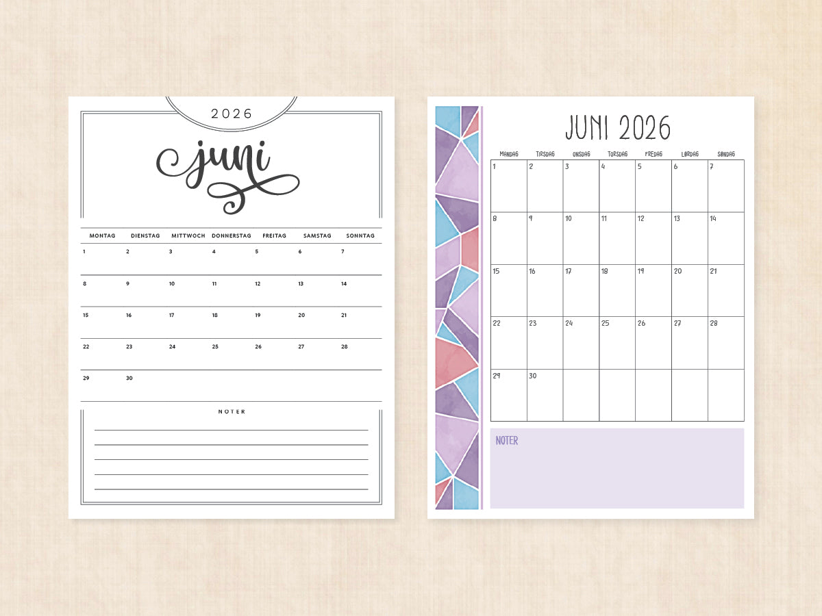 kalender juni 2026