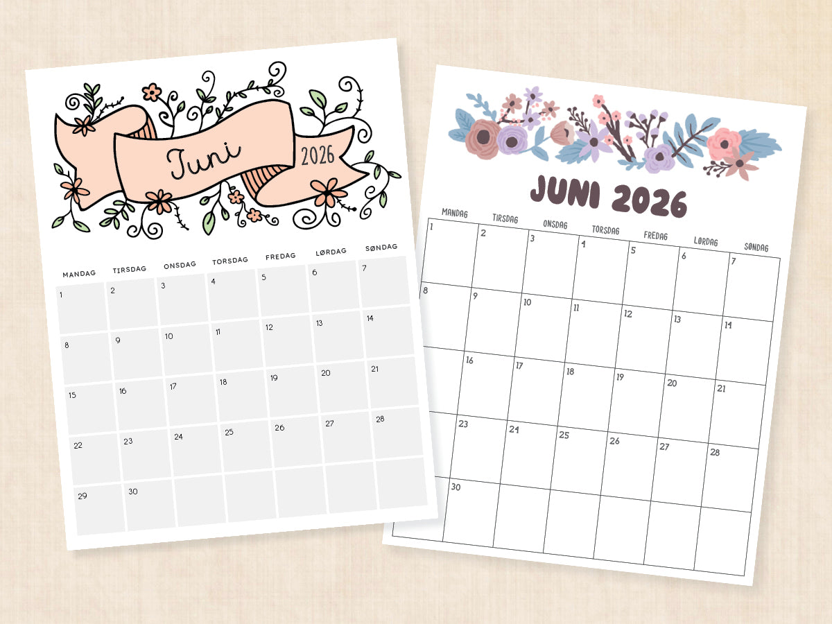 kalender juni 2026 pdf