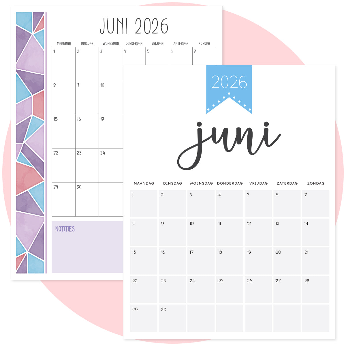 Kalender 2026-2027, Maandelijkse Twin-Wire Binding Planner - 2026-2027 Kalender 2026-2027, Maandelijkse Twin-Wire Binding Planner - 2026-2027