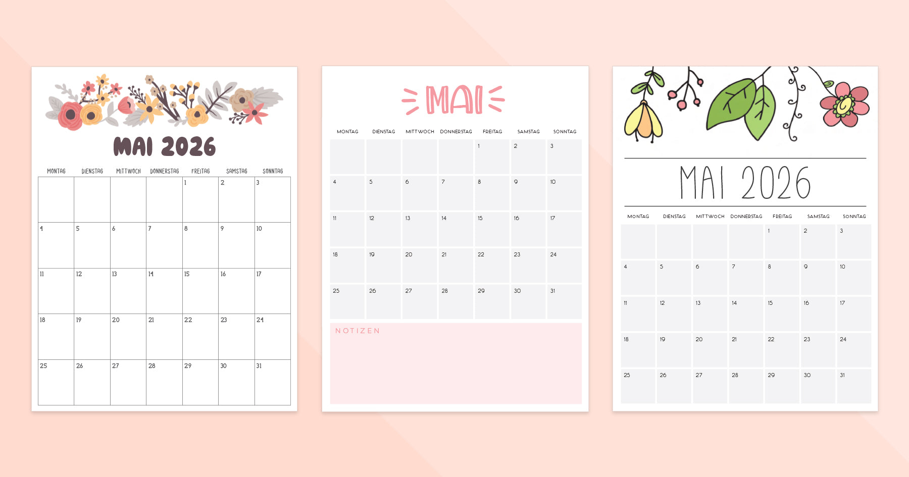 kalender mai 2026 zum ausdrucken