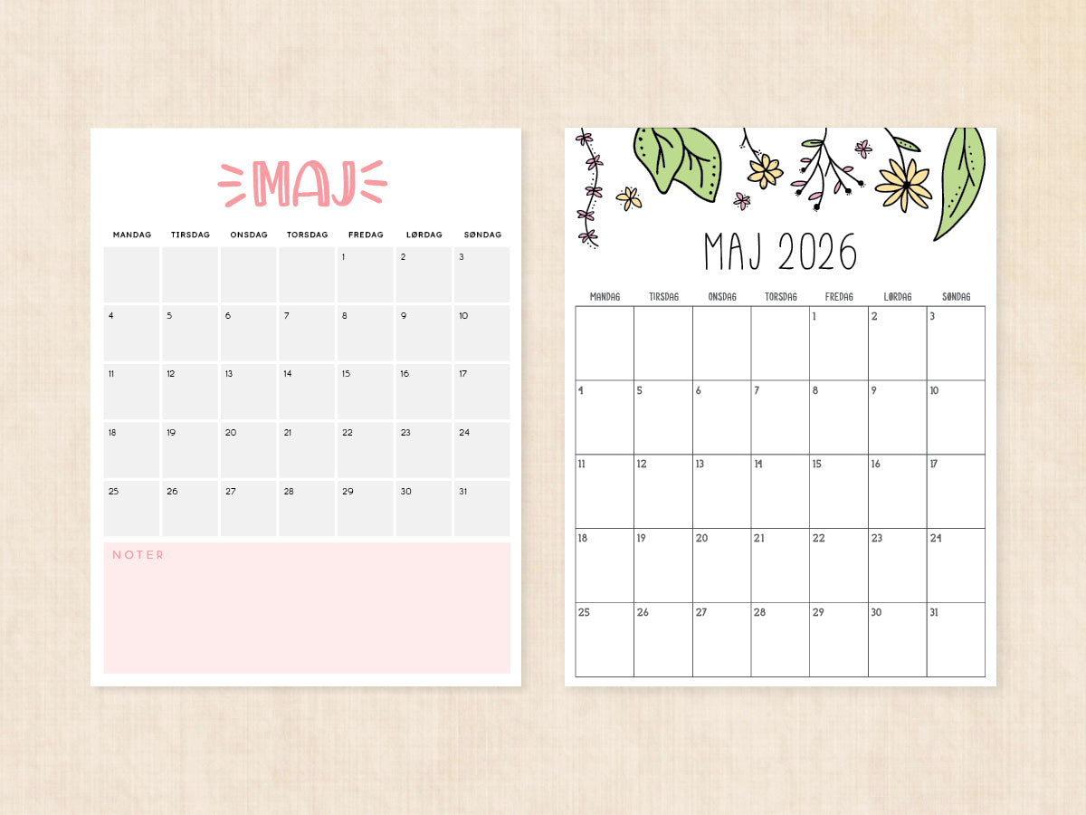kalender maj 2026