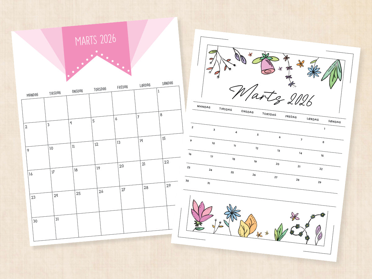kalender marts 2026 pdf