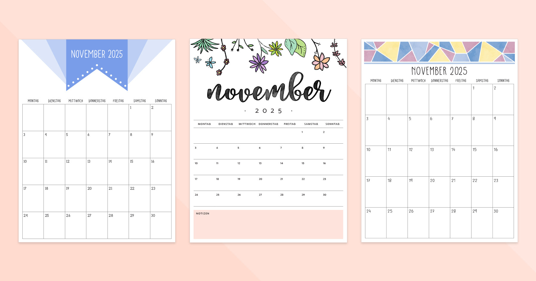 kalender november 2025 zum ausdrucken