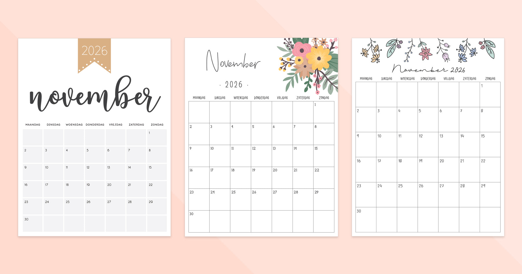 kalender november 2026 afdrukken