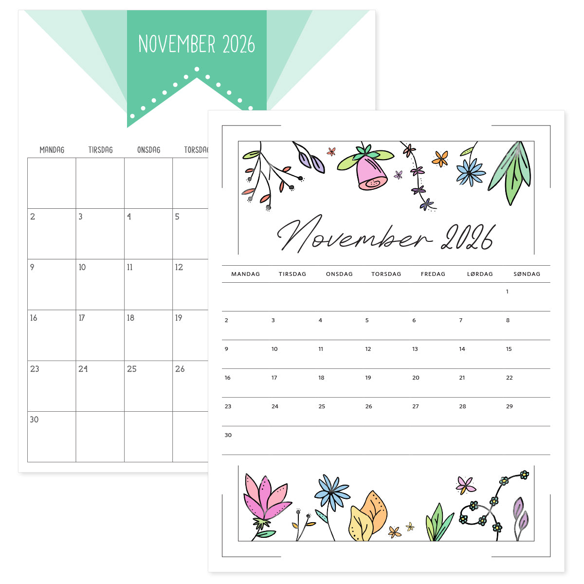 kalender dansk november 2026