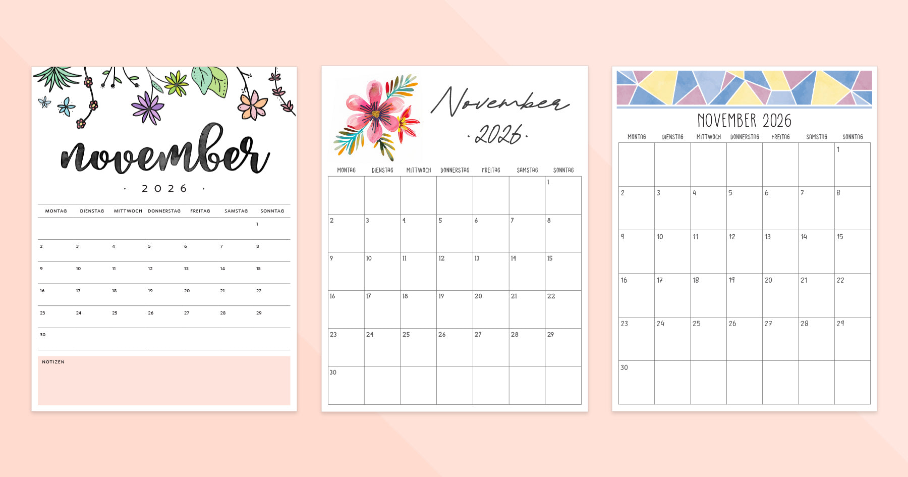 kalender november 2026 zum ausdrucken