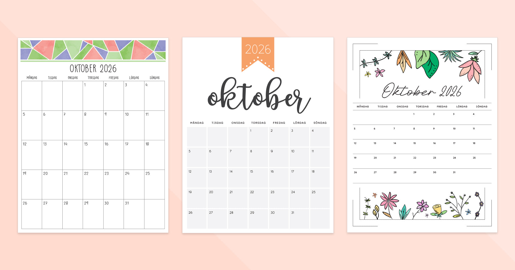 kalender oktober 2026