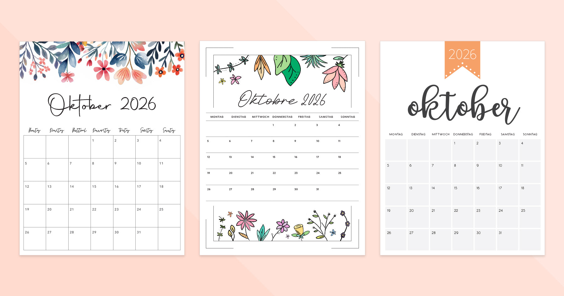 kalender oktober 2026 zum ausdrucken