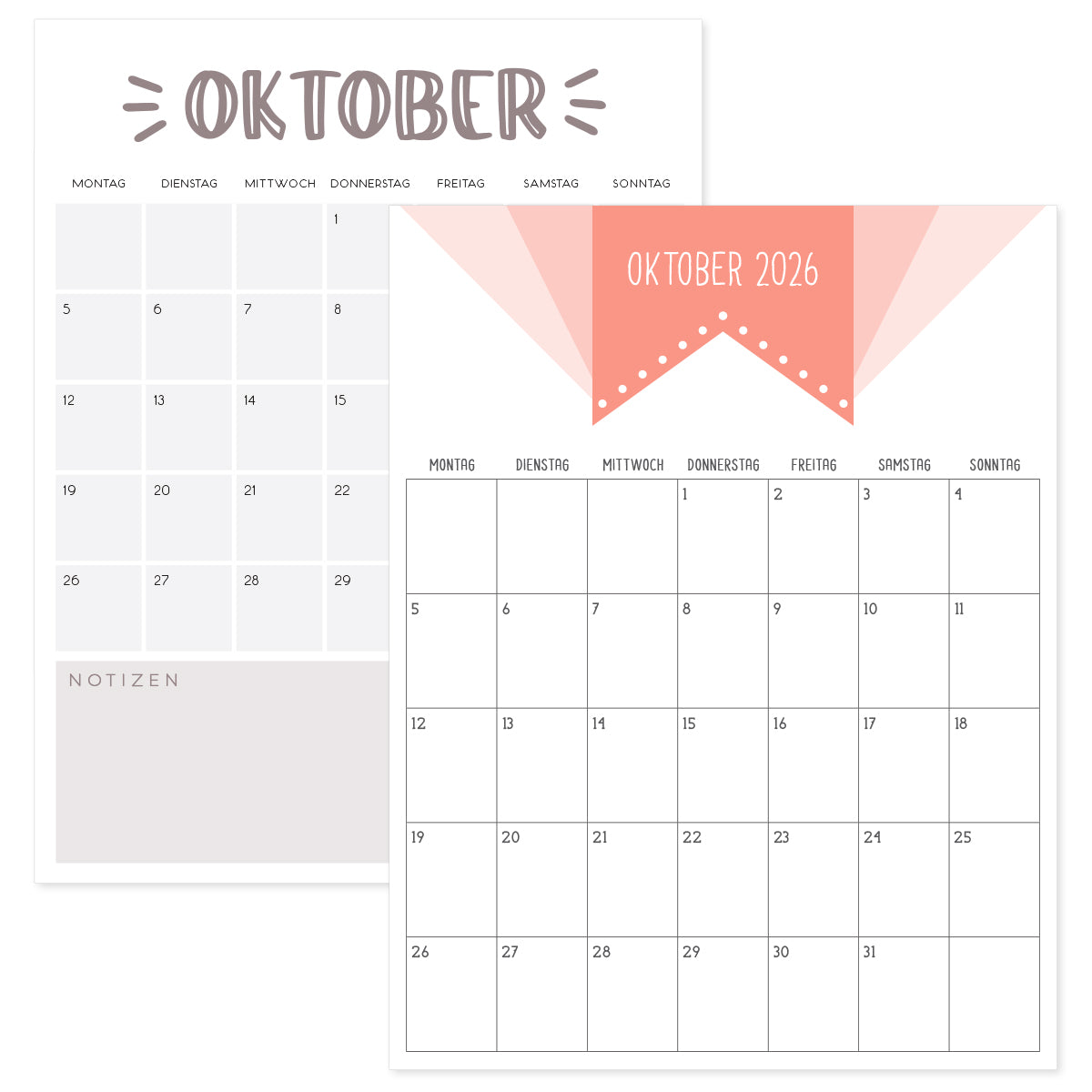 kalender oktober 2026
