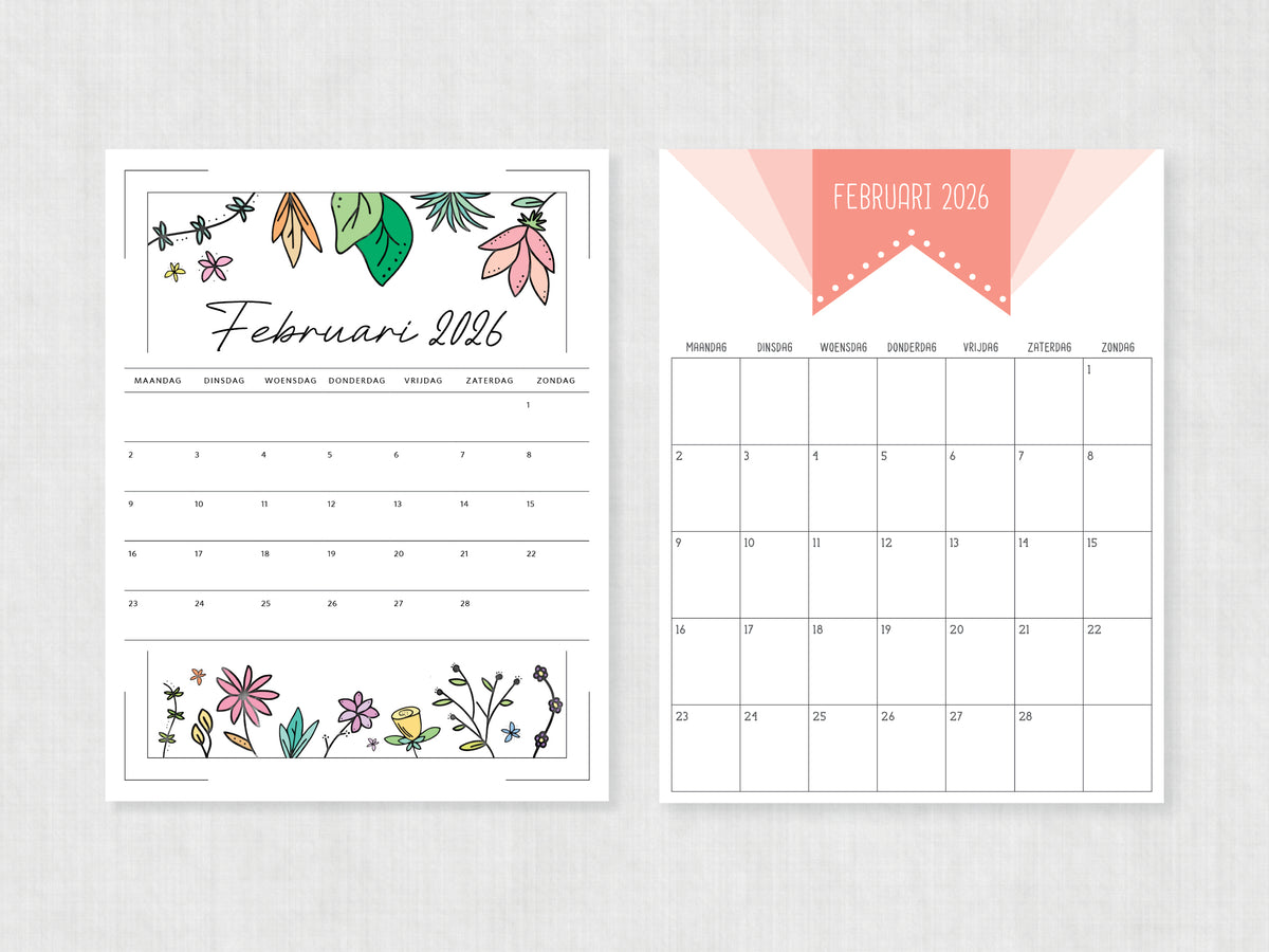 kalender pdf februari 2026