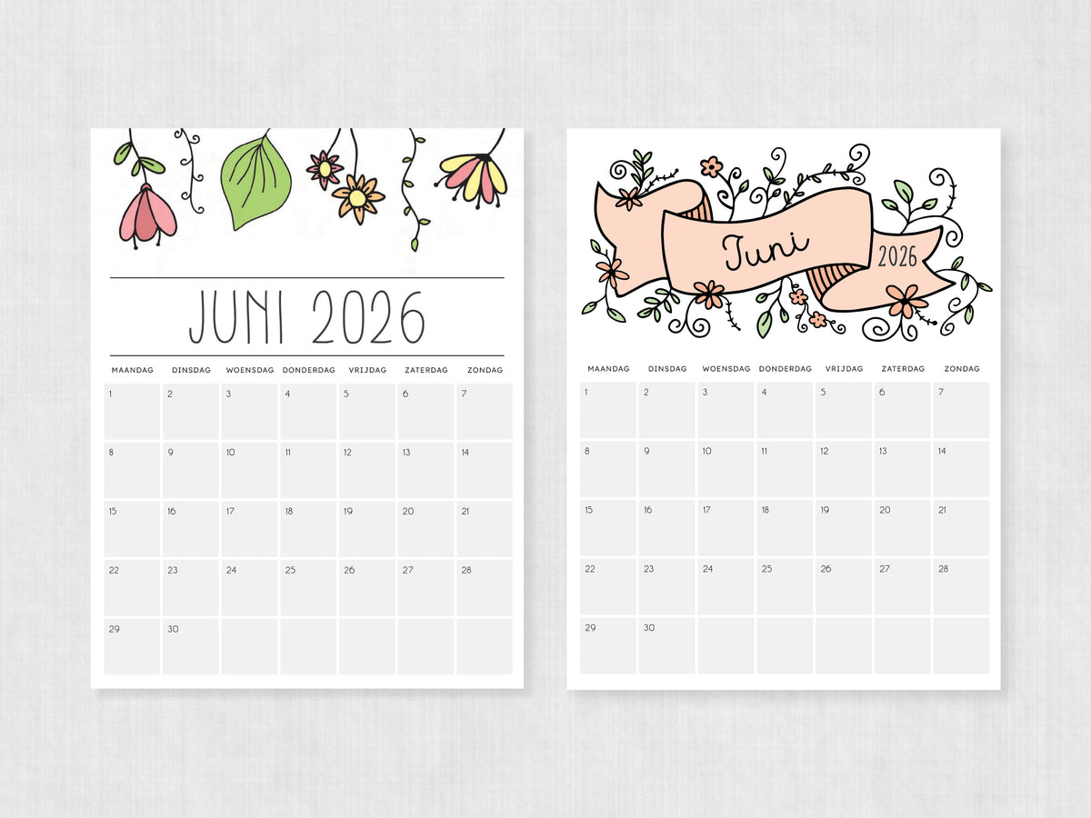 kalender pdf juni 2026