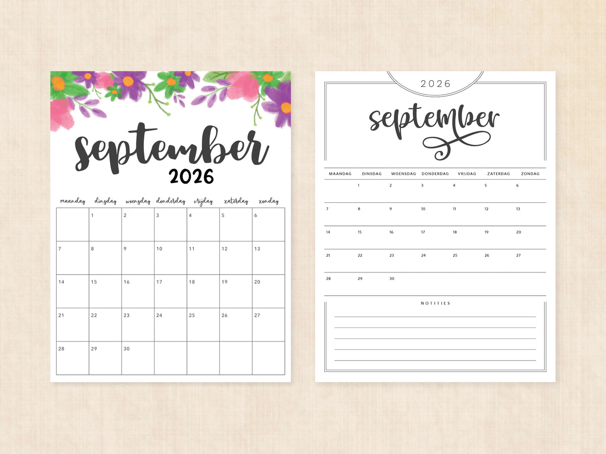 kalender pdf september 2026