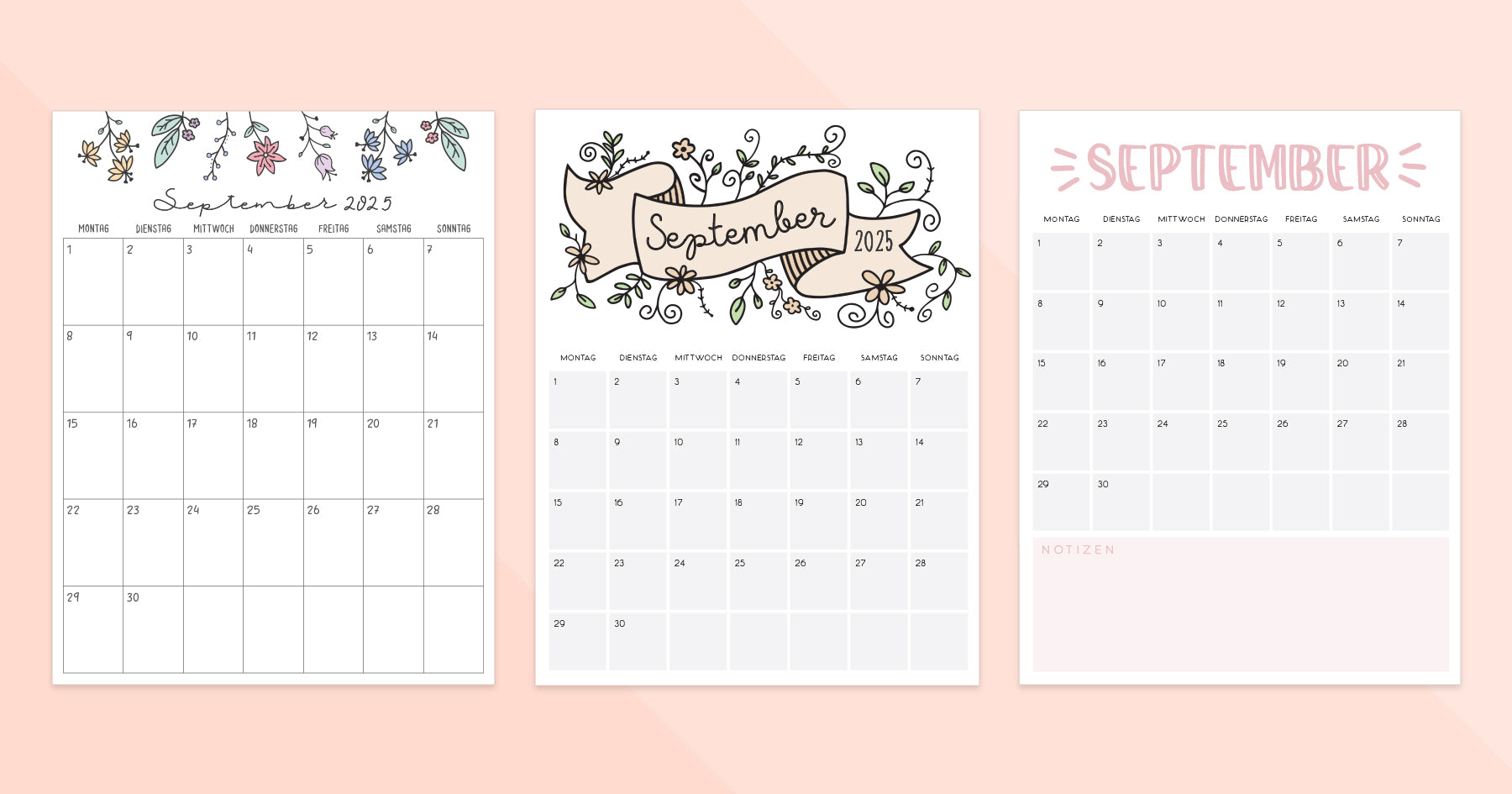 kalender september 2025 zum ausdrucken