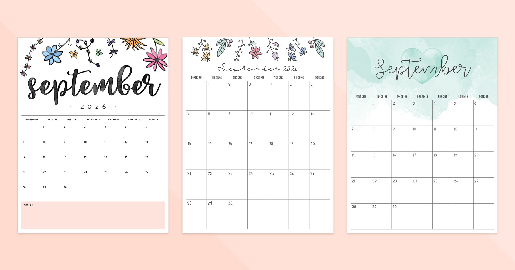 kalender dansk september 2026