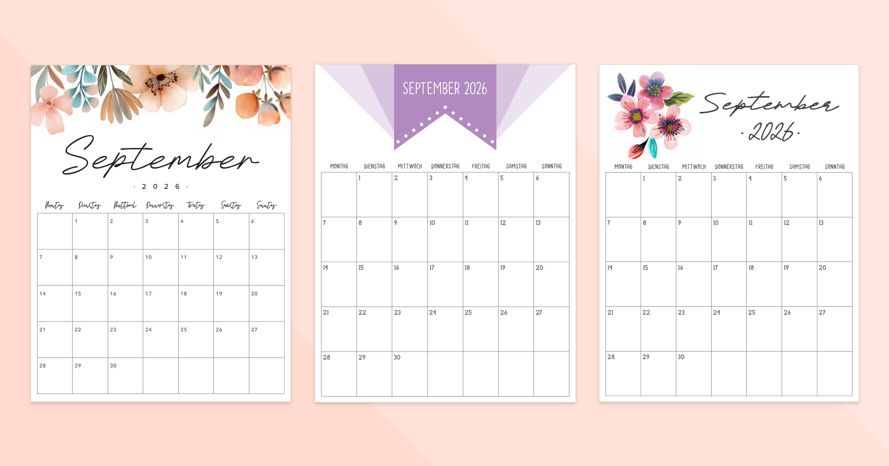 kalender september 2026 zum ausdrucken