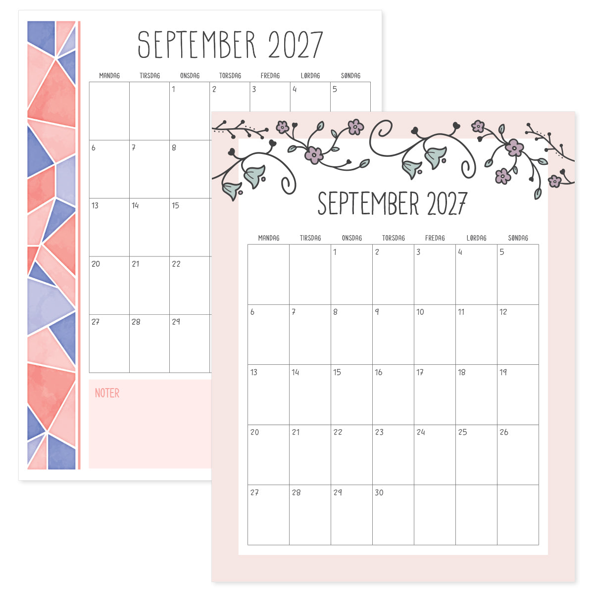 kalender september 2027